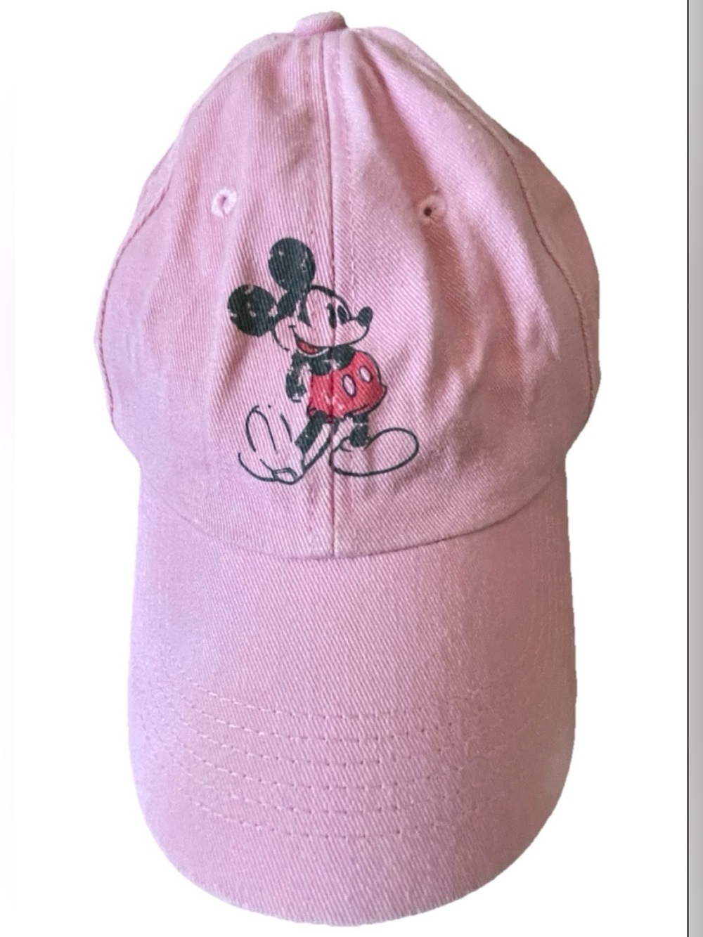 DISNEY Parks Auth Classic MICKEY MOUSE Adjustable Cotton BASEBALL CAP Adults M